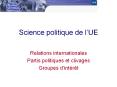 Science politique de l’UE PowerPoint PPT Presentation