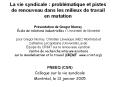 La vie syndicale : problйmatique et pistes de renouveau dans les milieux de travail en mutation Prйsentation de Gregor Murray           Йcole de relations industrielles / Universitй de Montrйal  pour Gregor Murray, Christian Lйvesque (HEC PowerPoint PPT Presentation