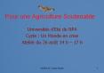 Pour une Agriculture Soutenable PowerPoint PPT Presentation