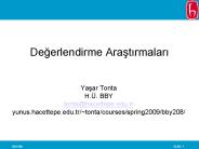 Degerlendirme Arastirmalari