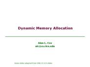 Dynamic Memory Allocation