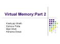 Virtual Memory:Part 2 PowerPoint PPT Presentation