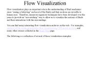 Flow Visualization
