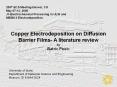 Copper Electrodeposition on Diffusion PowerPoint PPT Presentation
