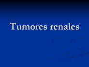 Tumores renales
