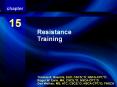 Resistance Training PowerPoint PPT Presentation