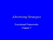 Advertising Strategies