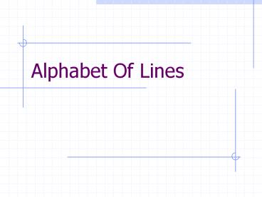 Alphabet Of Lines