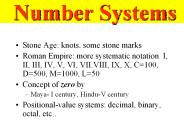 Number Systems