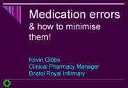 Medication errors