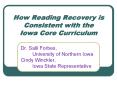 How Reading Recovery is Consistent with the Iowa Core Curriculum PowerPoint PPT Presentation