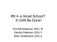 RtI in a Small School? It CAN Be Done! PowerPoint PPT Presentation