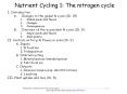 Nutrient Cycling 1: The nitrogen cycle PowerPoint PPT Presentation