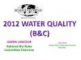 2012 WATER QUALITY (B&C) PowerPoint PPT Presentation