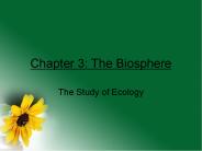 Chapter 3: The Biosphere