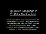 Figurative Language in To Kill a Mockingbird