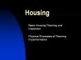 Housing PowerPoint PPT Presentation