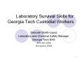 Laboratory Survival Skills for Georgia Tech Custodial Workers PowerPoint PPT Presentation