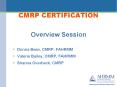 CMRP CERTIFICATION PowerPoint PPT Presentation