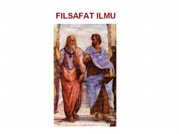 FILSAFAT ILMU