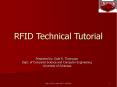RFID Technical Tutorial PowerPoint PPT Presentation