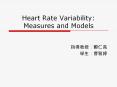Heart Rate Variability: Measures and Models PowerPoint PPT Presentation