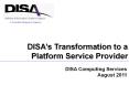 DISA PaaS Offering PowerPoint PPT Presentation