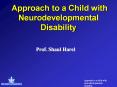Approach to a Child with Neurodevelopmental Disability PowerPoint PPT Presentation