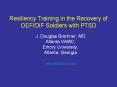 Resiliency Training in the Recovery of OEF/OIF Soldiers with PowerPoint PPT Presentation