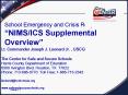 School Emergency and Crisis Response Plan NIMS/ICS Supplemental Overview PowerPoint PPT Presentation