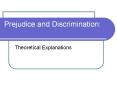 Prejudice and Discrimination PowerPoint PPT Presentation