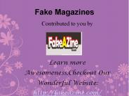 Fake magazines