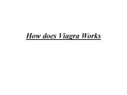 How does Viagra Works