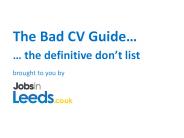 The Bad CV Guide