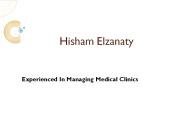 Hisham Elzanaty - Experienced In Managing Medical Clinics