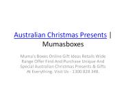 Australian Christmas Presents Ideas