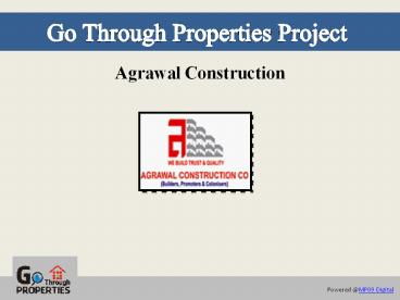 Agrawal Constructions - GoThroughProperties, Bhopal