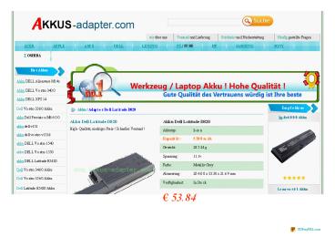 Akku Dell Latitude D820