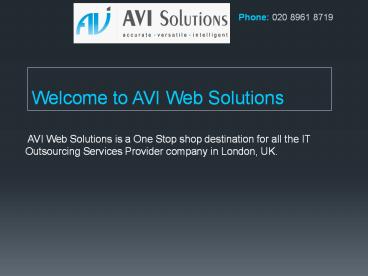 Offshore Website Design Company London