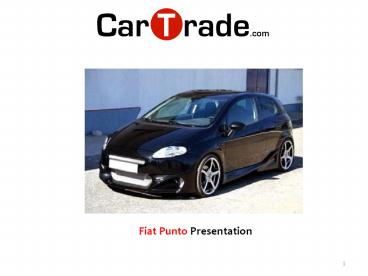 Fiat Punto Presentation: By CarTrade