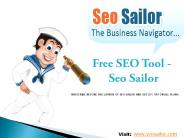Indroduction to SEO Sailor