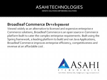 Broad Leaf E-Commerce Solution