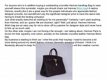 Hermes Orange Birkin Crocodile Bag