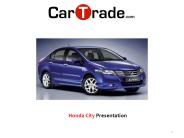 Honda City Presentation: By CarTrade