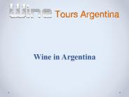 Wine in Argentina