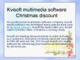 Kvisoft multimedia software Christmas discount