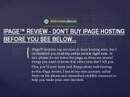 ipage, ipage review, ipage reviews