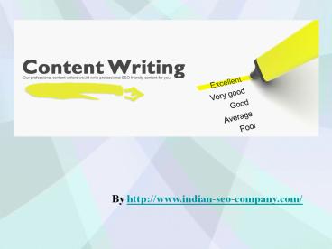 Tips on seo content writing