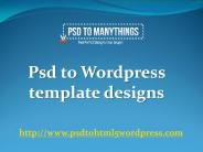 psd to wordpress template designs