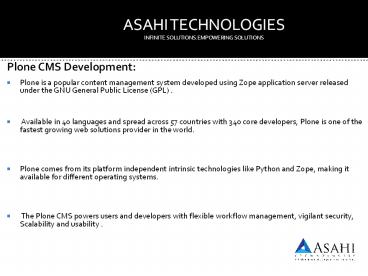 PLONE CMS DEVELOPMENT